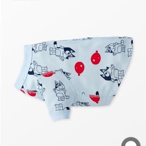 Hanna Andersson Light Blue and Red Dog Print Diaper Cover